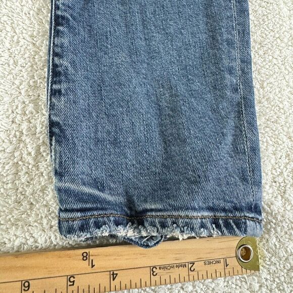 AGOLDE Jeans Womens size 29 Toni Mid-Rise Straight Blue Landmark organic Cotton - Picture 15 of 16